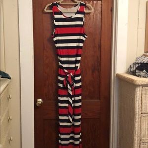 Banana Republic Striped Maxi Dress